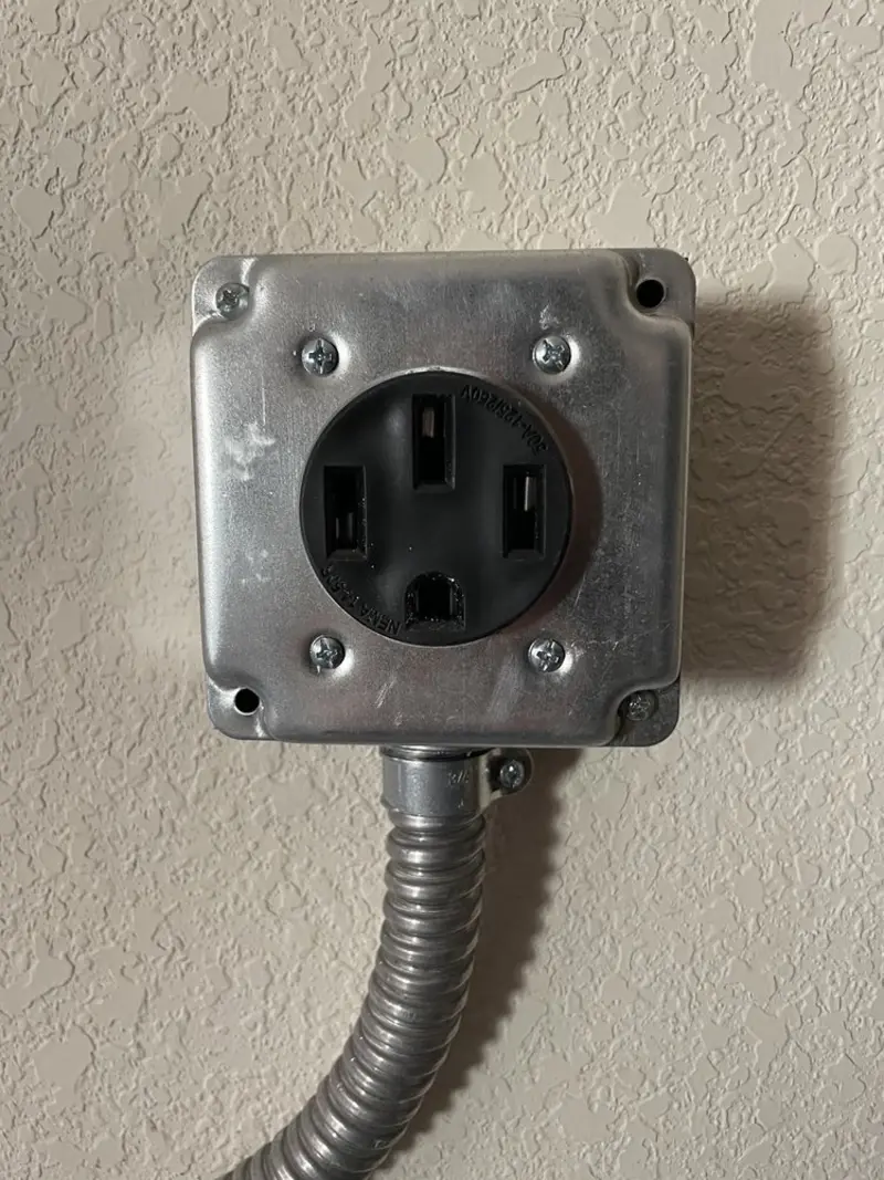 NEMA 14-50 outlet installed for Electrical Panel Upgrade in Alachua